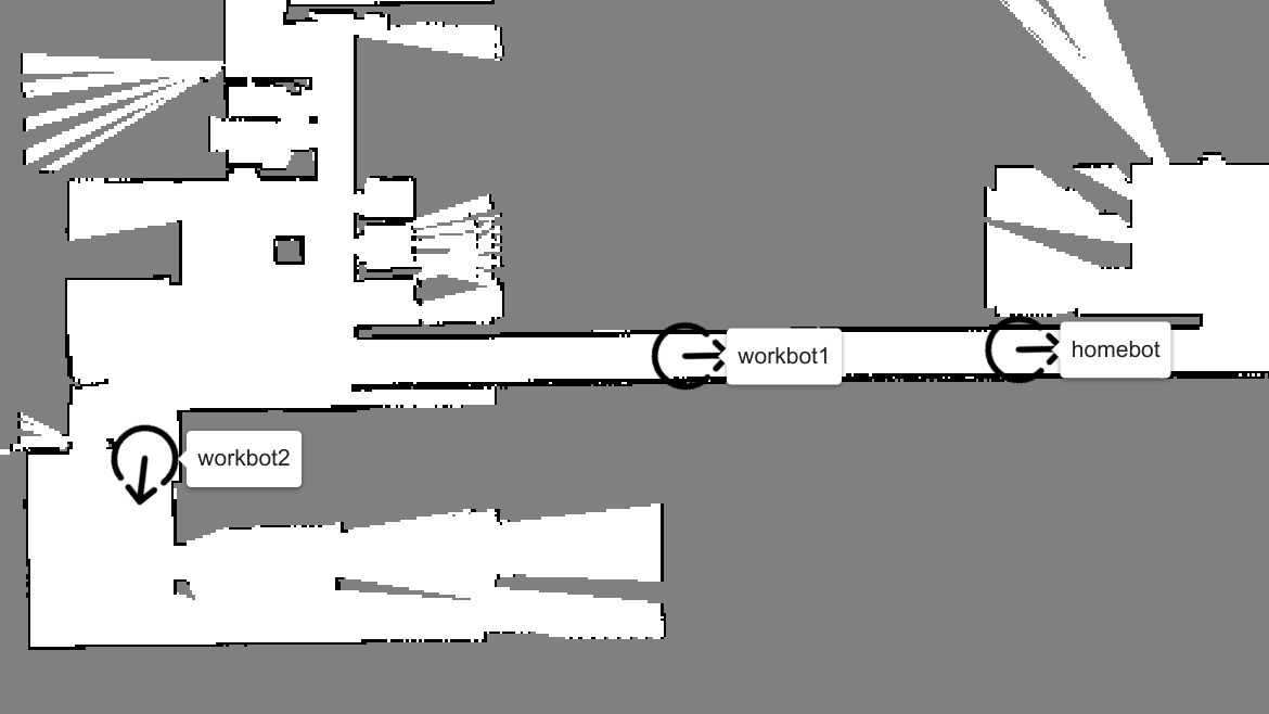 Manage and display maps including real-time robot locations. Preview image of Maps